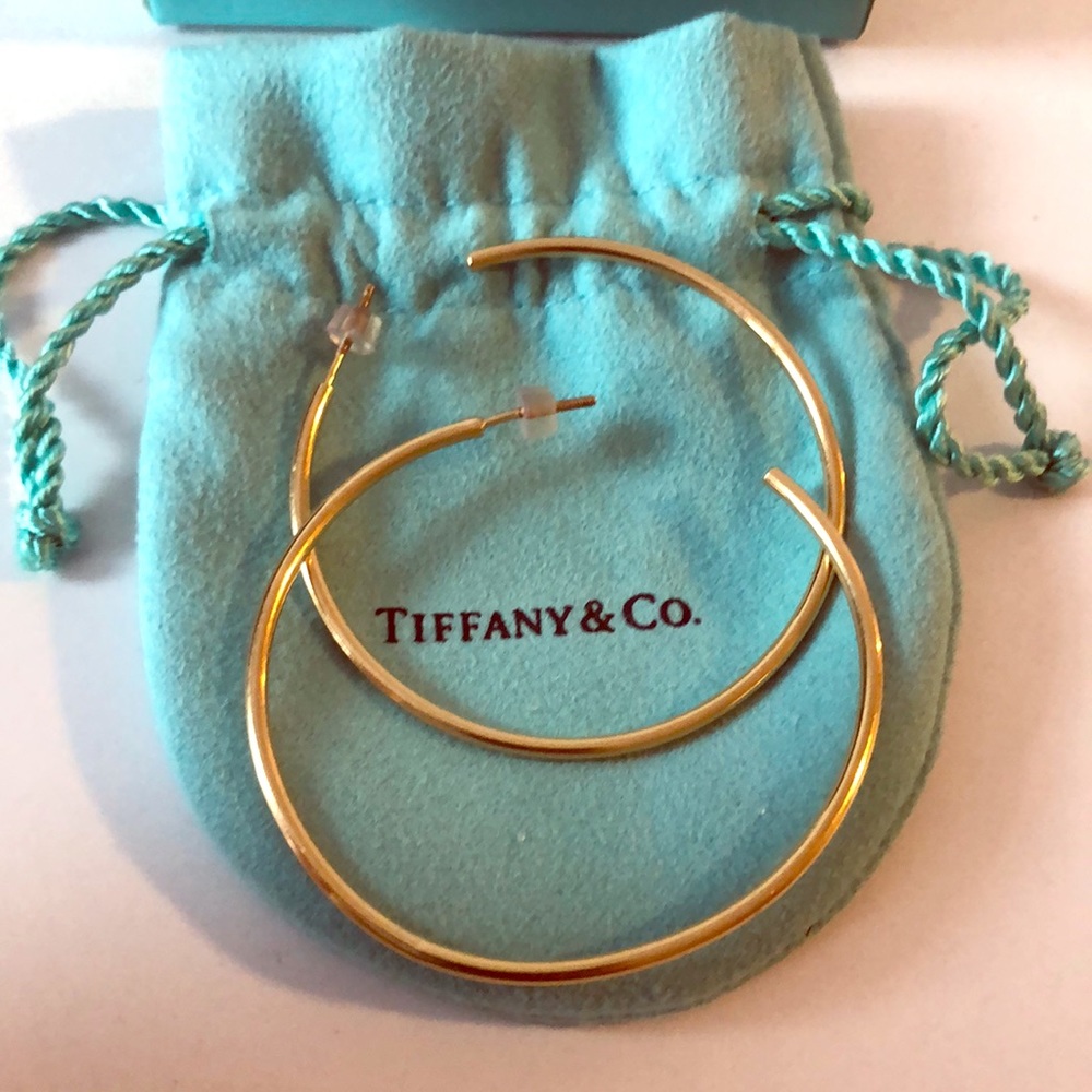 Tiffany 18K gold Hoop Earrings